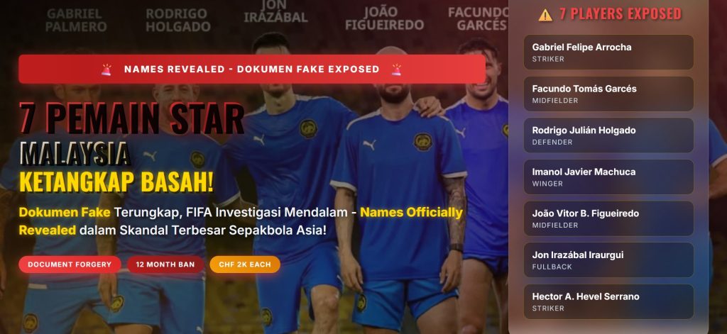 7 Pemain Star Malaysia Ketangkap Basah Pakai Dokumen Fake - Names Revealed!