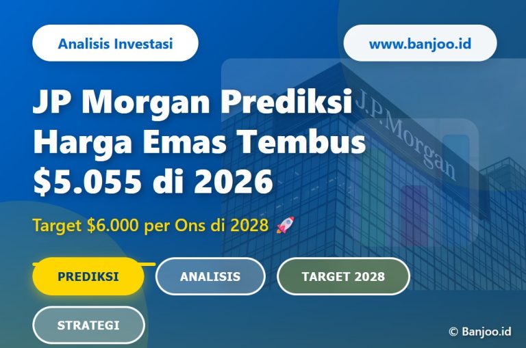 JP Morgan Prediksi Harga Emas Tembus $5.055 di 2026, Ini Alasannya!