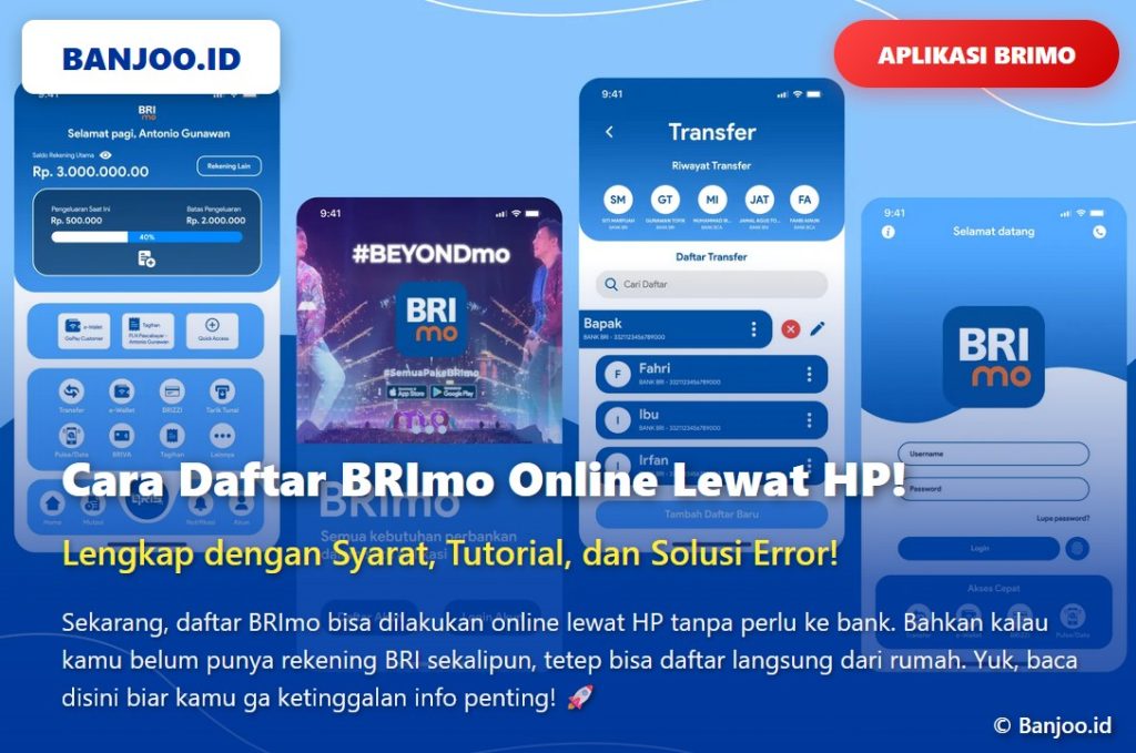 Cara Daftar BRImo Online Lewat HP Tanpa ke Bank, Dijamin Anti Gagal Aktivasi!