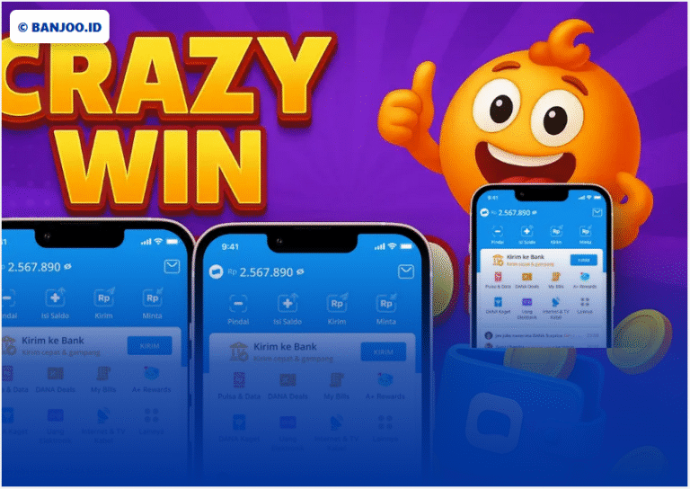 Langsung Cair ke DANA Tanpa Modal! Ini Alasan Crazy Win Jadi Game Penghasil Uang 2025 Paling Viral