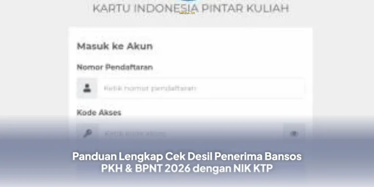 Cara Mudah Cek Desil Bansos PKH & BPNT 2026 Berdasarkan NIK KTP Anda!