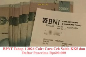 Cara Mudah Cek Saldo KKS dan Daftar Penerima BPNT Tahap 1 2026 Cair Rp600.000!