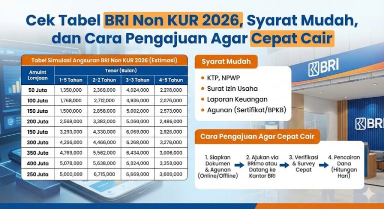 Ingin Pinjaman BRI Non KUR 2026 Cepat Cair? Simak Syarat Mudah dan Cara Pengajuannya!