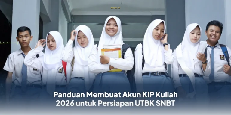 Siapkan UTBK SNBT 2026 dengan Mudah! Panduan Lengkap Daftar KIP Kuliah yang Wajib Diketahui