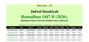 Waktu Berbuka Puasa di Maluku Utara Hari Senin 23 Februari 2026, 5 Ramadan 1447 H!
