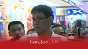Menteri Keuangan Amat Aktivitas Perdagangan di Pasar Tanah Abang Jakarta Pagi Ini