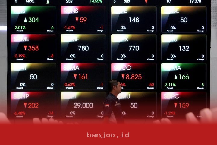 Indeks Harga Saham Gabungan Anjlok 157 Poin Sampai ke Level 7.026