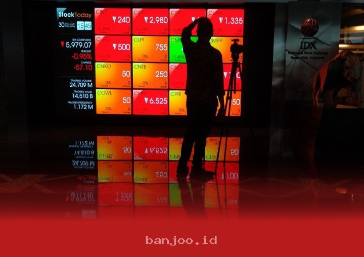 Indeks Harga Saham Gabungan Anjlok 15 Poin Menuju Level 6.101 Pada Sesi Sore Ini