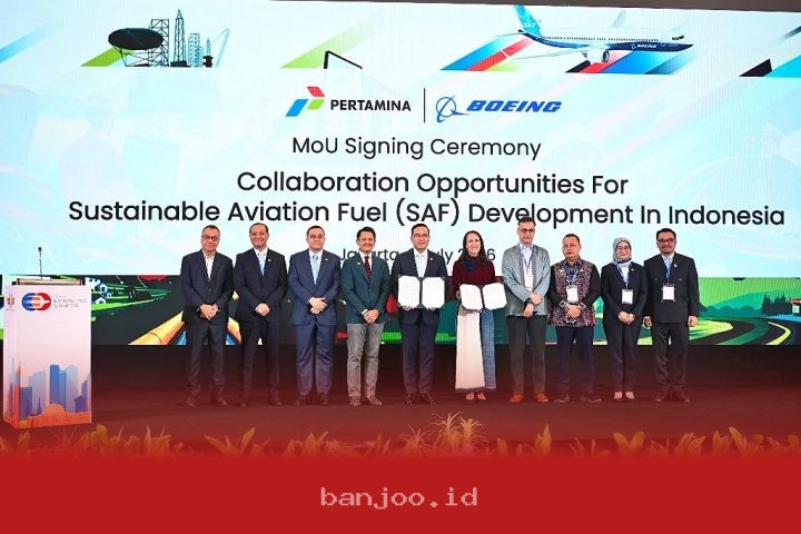 Pertamina dan Boeing Telusuri Potensi Pengembangan Ekosistem Bahan Bakar Aviasi Berkelanjutan di Indonesia hingga 2030