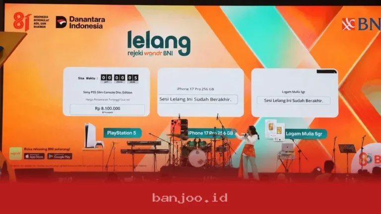Daftar BNI wondrX Tanpa Biaya, Ikuti Lelang Rejeki wondr Setiap Hari Secara Gratis